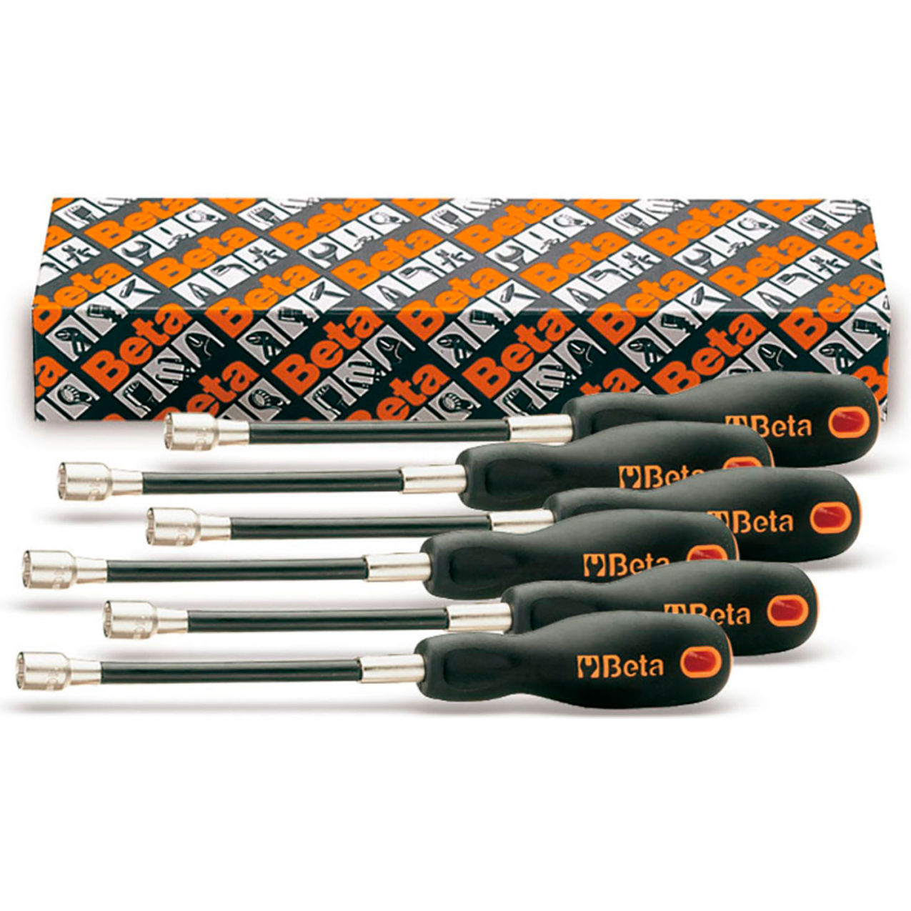 5mm to 10mm Flexible Shaft Nut Driver with Handle, Set of 6