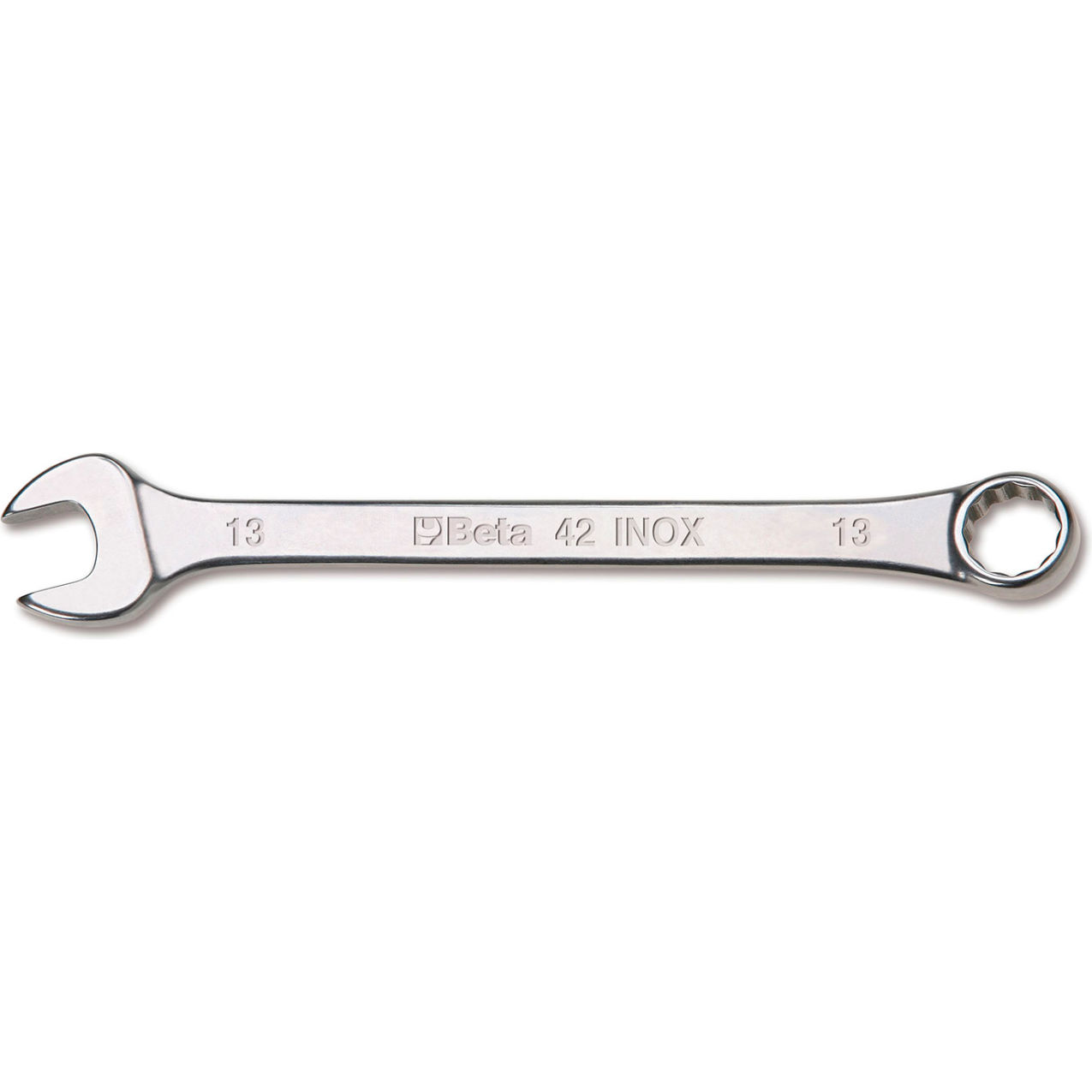 17mm 12-Point 15° Offset Combination Wrench, Silver