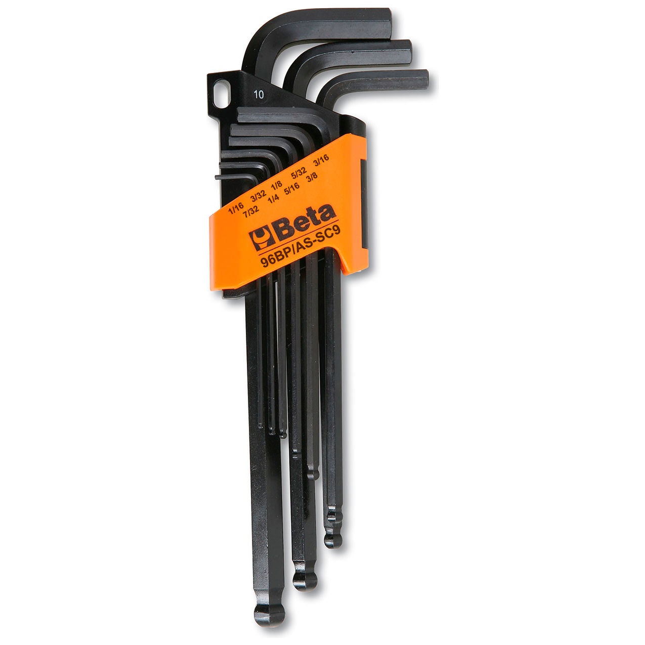 9 Piece SAE Ball End Hex Key Allen Wrench Set