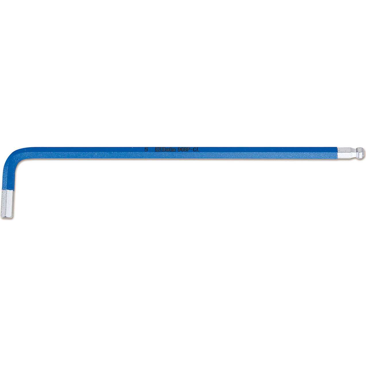 Ball End Hex Key Color Coded, 5mm, Dark Blue