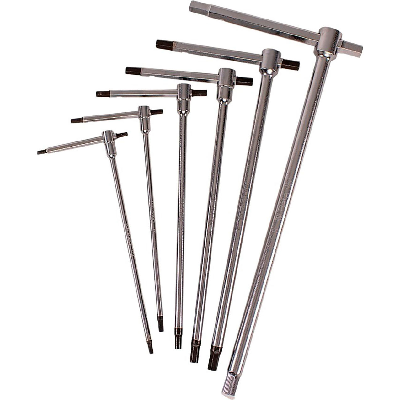 6 Piece Metric Sliding T-Handle Hex Key Allen Wrench Set