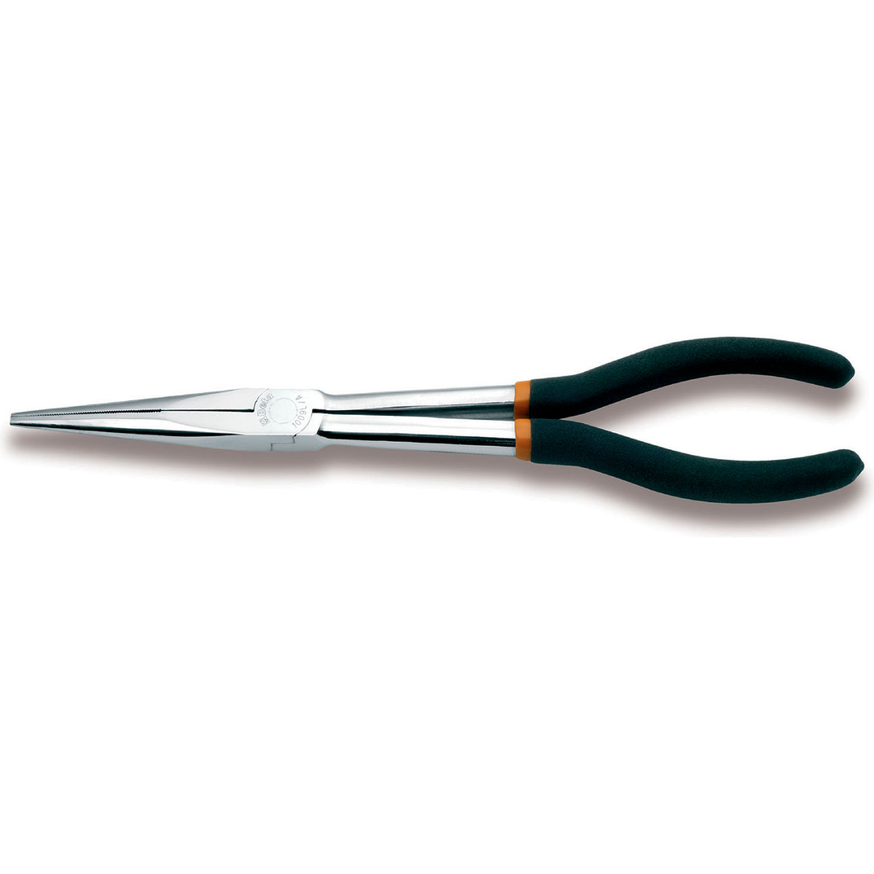 Extra Long Flat Knurled Nose Pliers, 11-1/8"L