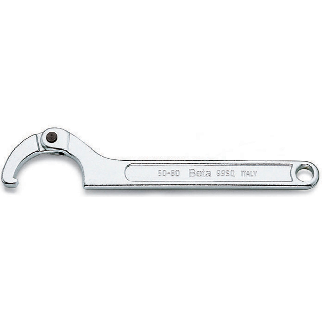 Adjustable Hook Spanner Wrench w/ Square Nose, 15mm - 35mm, Metric
