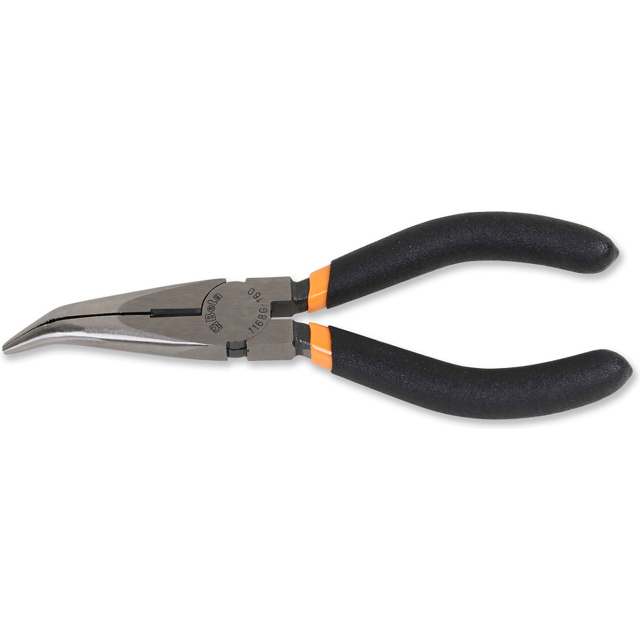 Extra-long Bent Needle Knurled Nose Pliers, 6-5/16"L