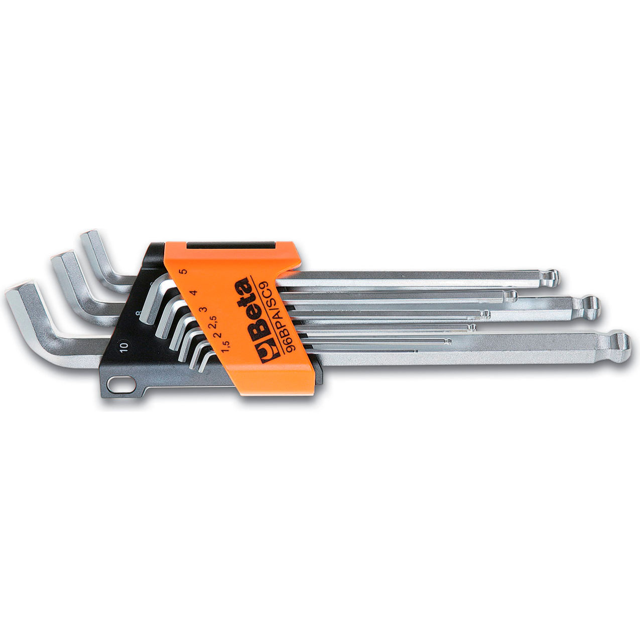 9 Piece Metric Ball-End Hex Key Set