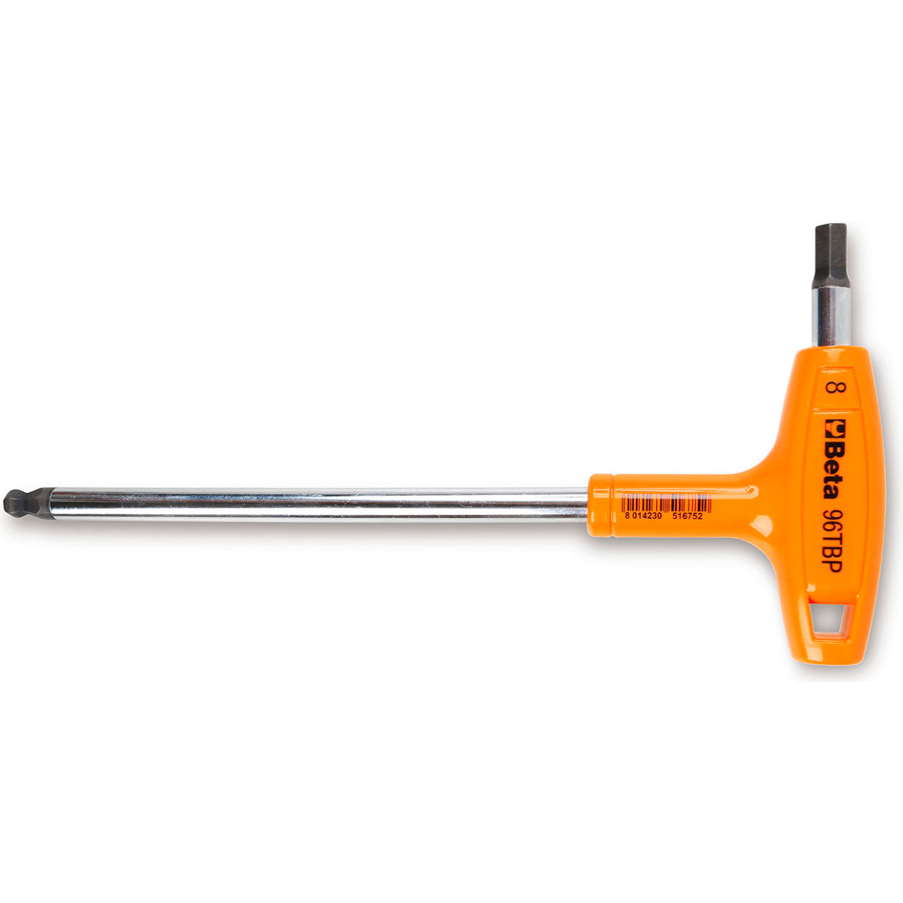 Ball End Hex Key Allen Wrench with High Torque T-Handle, 10mm