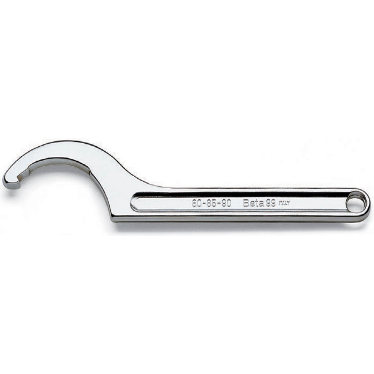 Fixed-Hook Spanner Wrench w/ Square Nose, Metric, 80mm - 90mm