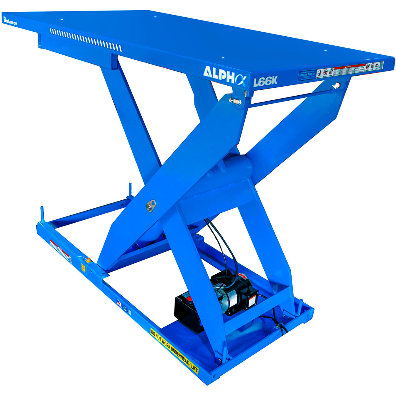 Single Scissor Lift Table, Foot Operated, 6600 lb. Cap., 48" x 48", 3PH, 480V