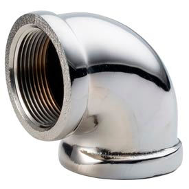 Chrome Plated Brass Pipe Fitting 3/4 X 1/2 90 Degree Reducing Elbow NPT Female