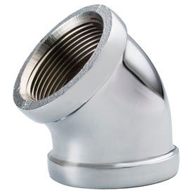Chrome Plated Brass Pipe Fitting 2" 45 Degree Elbow NPT Female