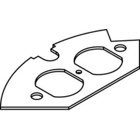 Floor Box Duplex Device Plate For Round Raised Floor Box
