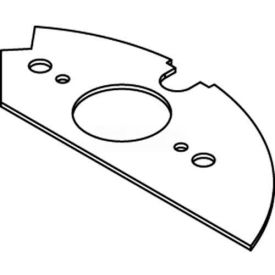 Floor Box Single Receptacle Device Plate, For Round Raised Floor Box