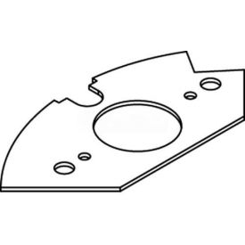 Floor Box Single Receptacle Device Plate, For Round Raised Floor Box