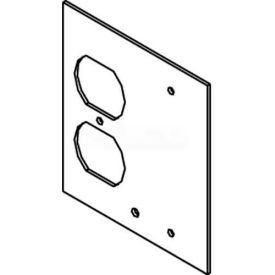 Floor Box Af1&3 Top Plate, For 1 Duplex & 1 Blank
