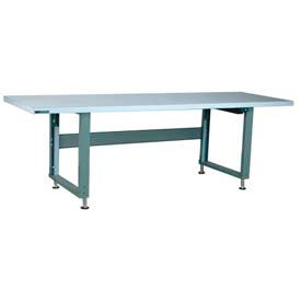 4000 Series Workbench W/ ESD Square Edge Top & Power Lift, 96"W x 30"D, Gray