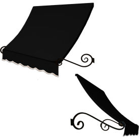 Window/Entry Awning 5-3/8'W x 1-1/2'H x 3'D Black