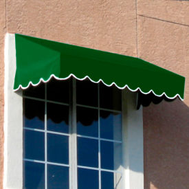 Window/Entry Awning 6' 4-1/2"W x 3'D x 1' 6"H Forest Green