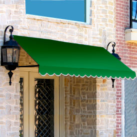 Retro Awning 4' 4-1/2"W x 3'D x 1' 6"H Forest Green