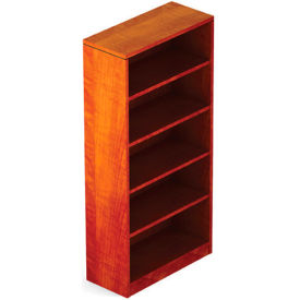 4 Shelf Bookcase in Dark Cherry - Executive Modular Furniture