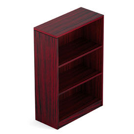 2 Shelf Bookcase in Mahogany - Executive Modular Furniture