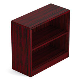 1 Shelf Bookcase in Mahogany - Executive Modular Furniture