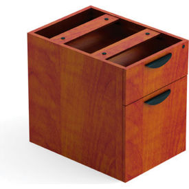 2 Drawer Hanging Pedestal in Dark Cherry - Executive Modular Furniture