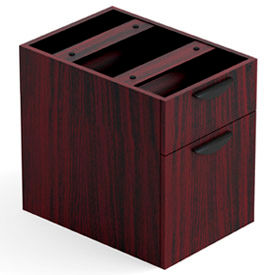 2 Drawer Hanging Pedestal in Mahogany - Executive Modular Furniture