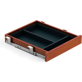 Center Drawer in Dark Cherry - Executive Modular Furniture