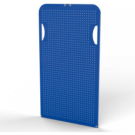 Round-Peg Pegboard End Panel for Modular A-Frame Bin Cart, Blue