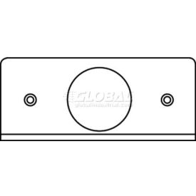 Poke-Thru 1-Gang Plate, (1) 1.562" Ko