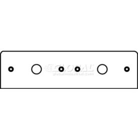 Poke-Thru 2-Gang Plate W/(2) 1/2" Kos