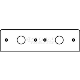 Poke-Thru 2-Gang Plate W/(2) 3/4" Kos