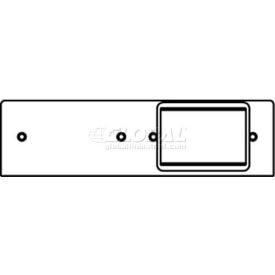 Poke-Thru 2-Gang Plate W/(1) 6a Mini Adapter Bezel