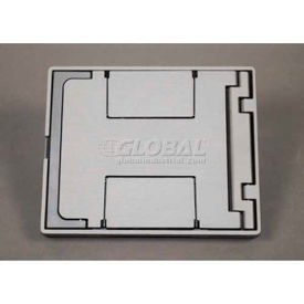 Floor Box Floorport Flanged Cover Assembly W/Solid Lid, Nickel