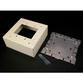 Extra Deep Switch & Receptacle Box (2-Gang), Gray, 6-3/8"L