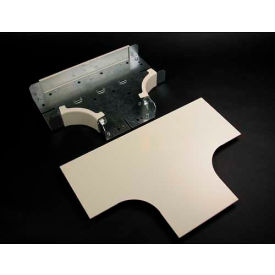 2" Radius FiberReady Tee, Gray, 12-3/4"L