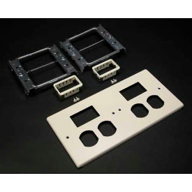 Four-Gng Overlapping Cover, 2 Dplx, 2 Active Mini Adptrs, 9-1/2"L