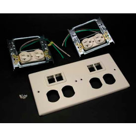 4-Gng Overlapping Cover, 2 Dplx, 2 Tracjack Mini Adptrs, 9-1/2"L