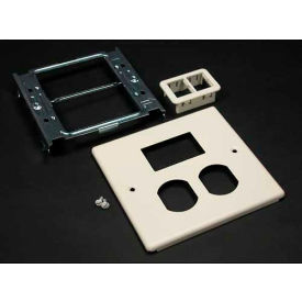For 15a And 20a Duplex Receptacles. Includes Mini Adapter Bezel, Gray
