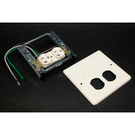2-Gng Overlap Cvr., 1-Dplx Installed, Modular Furniture Opening, 5-1/8"L