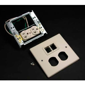 2-Gng Overlapping Cover, 1 Dplx Installed & Tracjack Mini Adptr, 5-1/8"L
