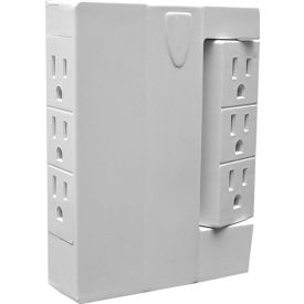 6 Outlet Swivel tap - White