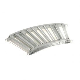 1.9" Dia. Steel Roller Conveyor Curved Section - 16-18-3-45