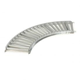 1.9" Dia. Steel Roller Conveyor Curved Section - GPHC1.9X16-36-3-90