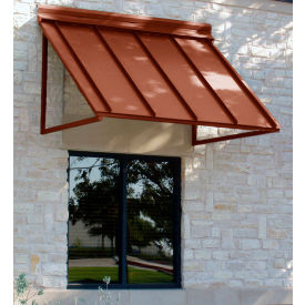 Standing Seam 3-11/16'W x 2'H x 3'D Awning Copper