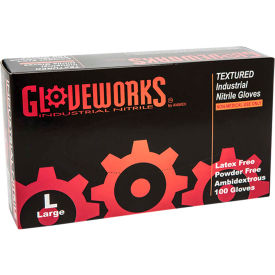 Industrial Grade Nitrile Gloves, Powder-Free, Blue, Small, 100/Box, 10 Box/CS