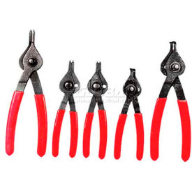 5 Piece Reversible Internal/External Snap Ring Plier Set