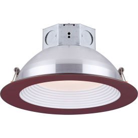 6" Round LED Baffle Recess Down Light, 14W, 120V, 3000K, Bronze