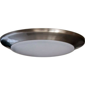 6" Dimmable LED Can Disk Light, 15W, 3000 CCT, 1095 Lumen, 82 CRI, Nickel
