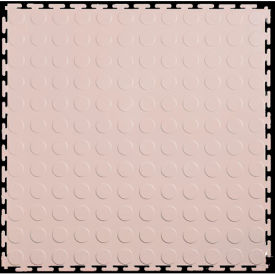 PVC Floor Tiles, 19.5x19.5", Coin, Tan